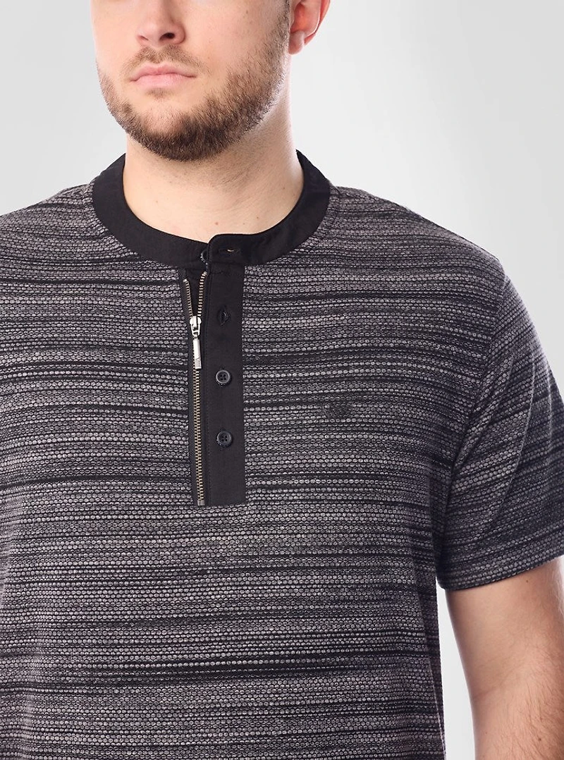 Men's henley short sleeve t-shirt