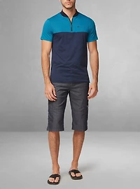 T-shirt à manches courtes henley pour hommes
