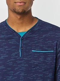 Men's henley long sleeve t-shirt