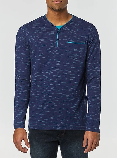 Men's henley long sleeve t-shirt