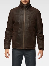 Veste en cuir pour hommes