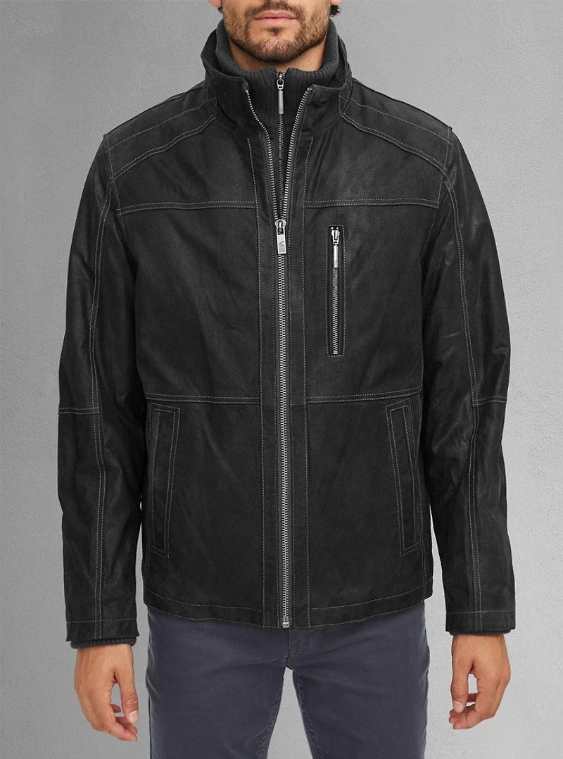 Men's leather jacket