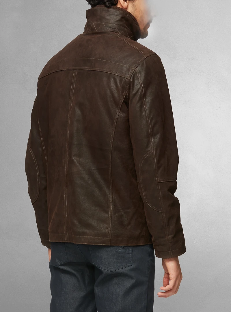 veste en cuir pour homme