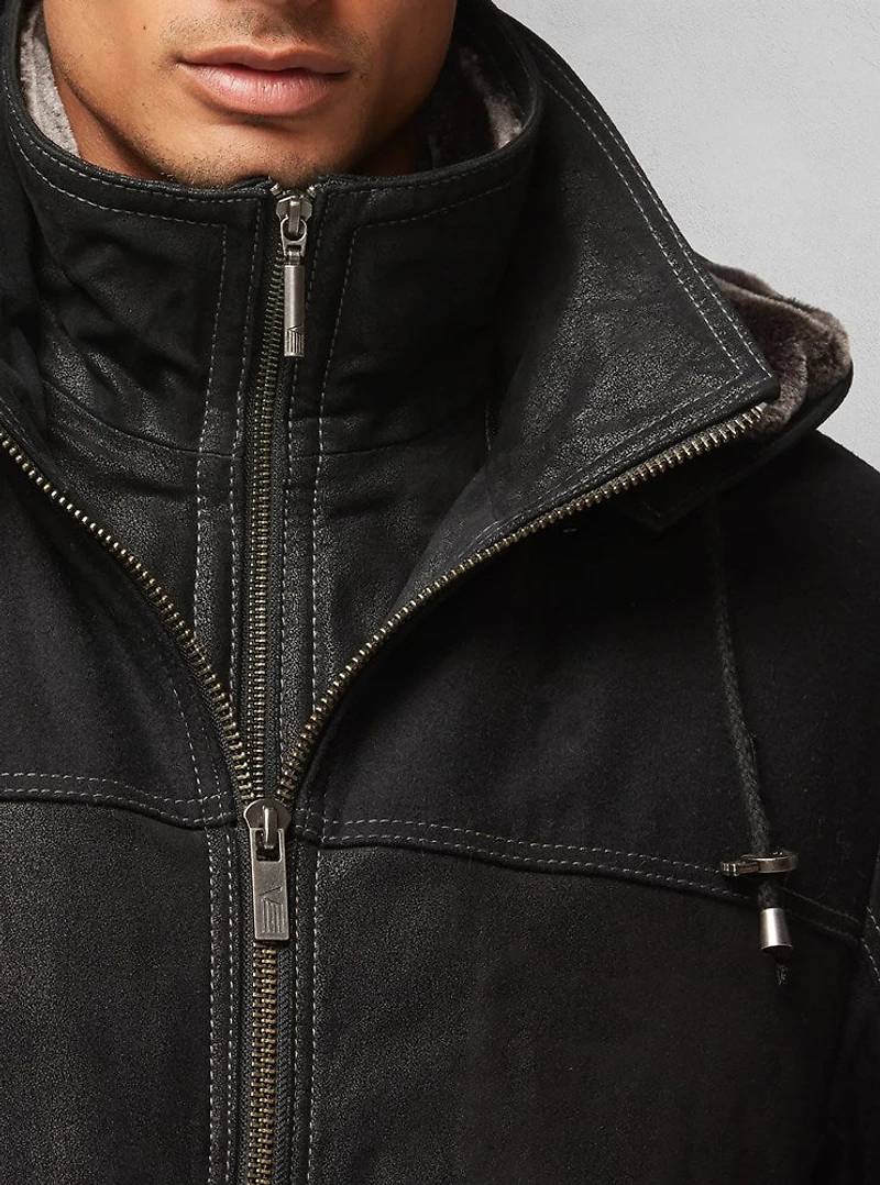 Veste en cuir pour hommes