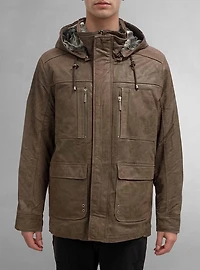 Veste en cuir pour hommes
