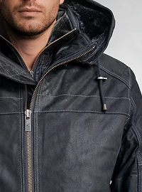 Veste en cuir pour hommes