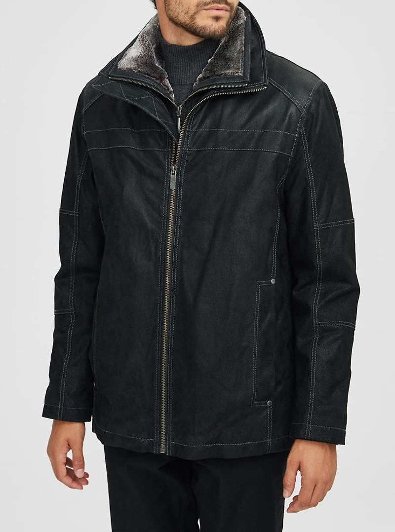 Veste en cuir pour hommes