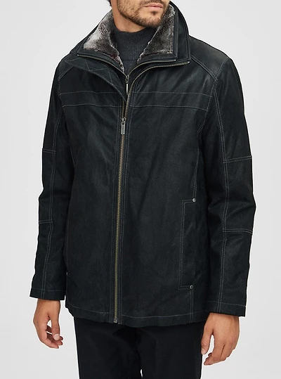 Veste en cuir pour hommes
