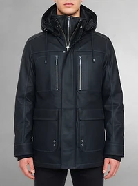 Veste en cuir pour hommes