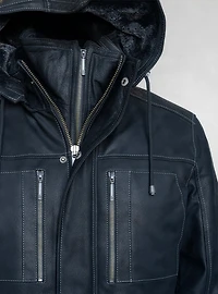 Veste en cuir pour hommes