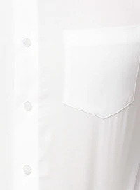 Chemise basique à manches longues pour hommes