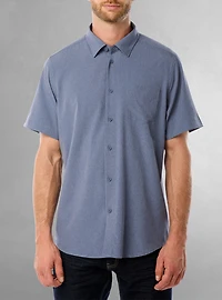 Men's basic short sleeve stretch shirt