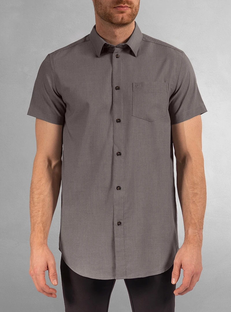 Chemise basique à manches courtes pour hommes