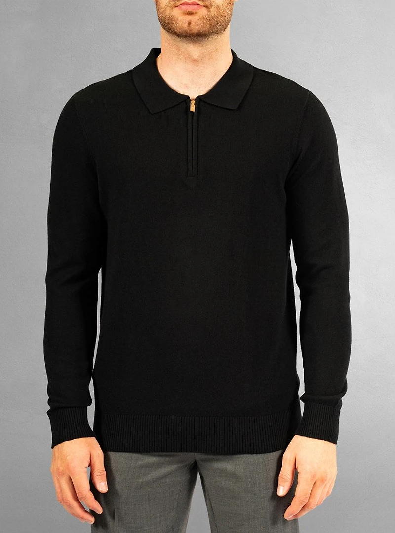Polo à manches longues pour hommes