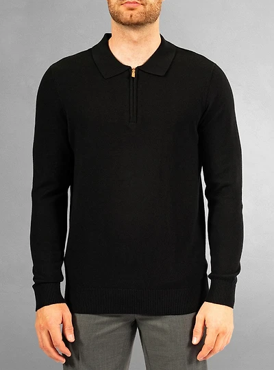 Polo à manches longues pour hommes