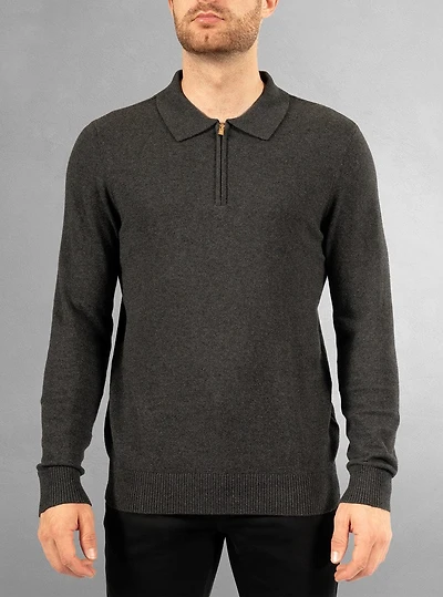 Polo à manches longues pour hommes