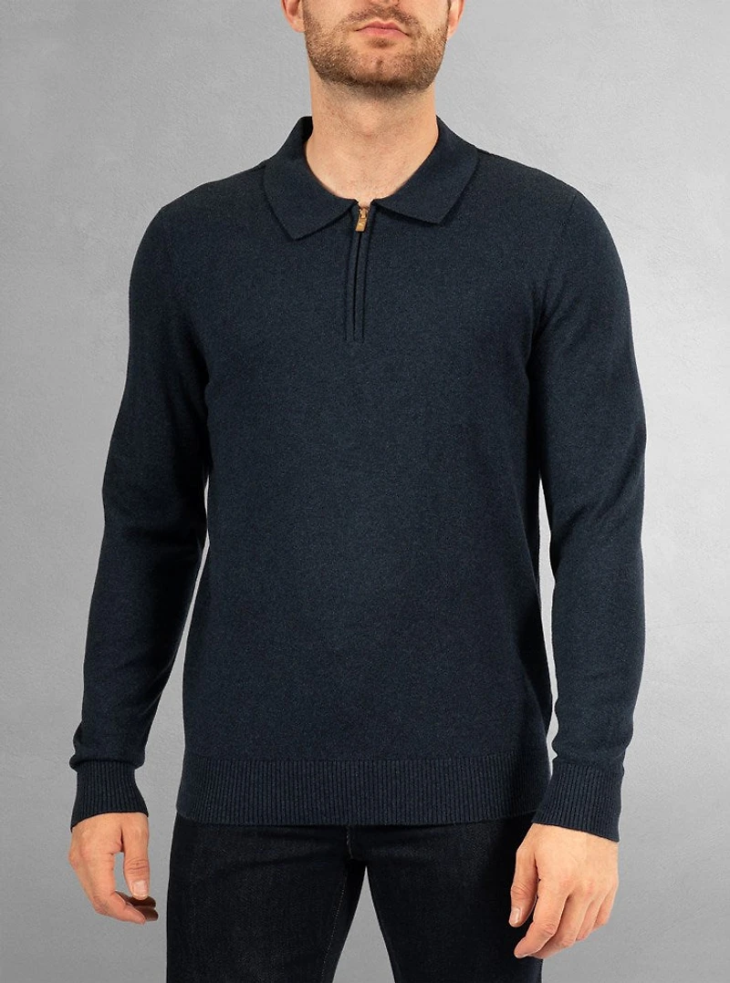 Polo à manches longues pour homme