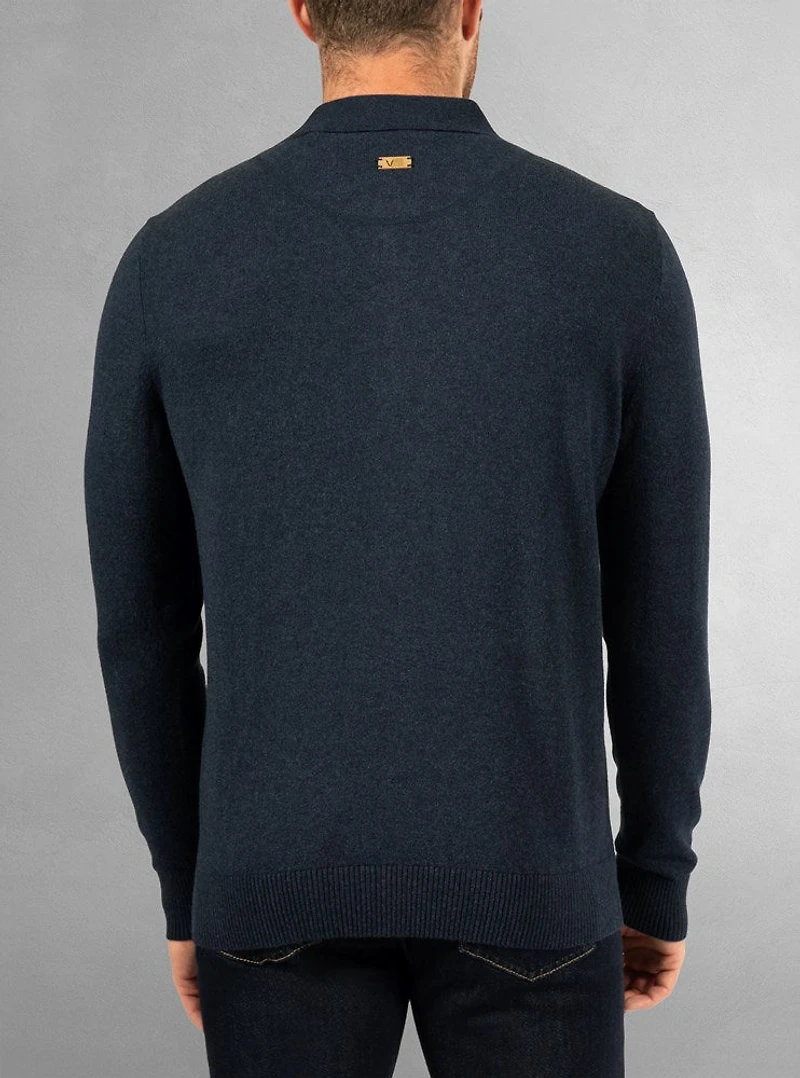 Men's long sleeve polo