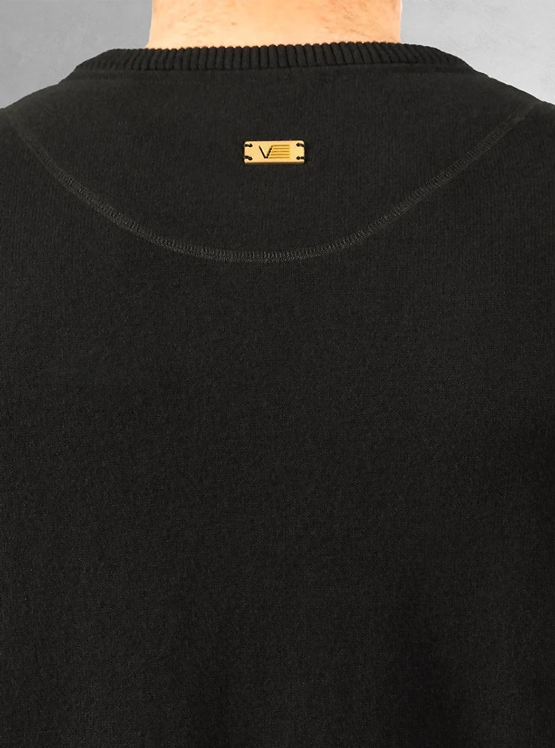 Pull basique à col ras du cou pour hommes