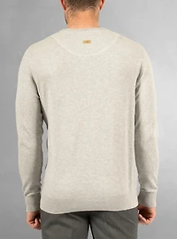 Pull basique à col ras du cou pour hommes