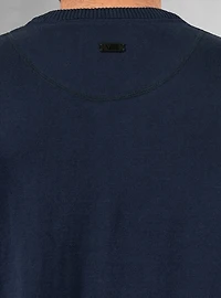 Pull basique à col ras du cou pour hommes