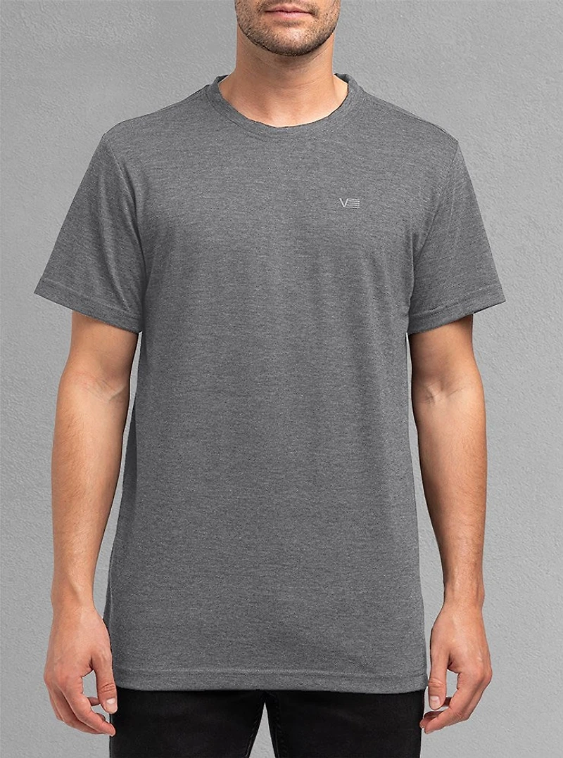 T-shirt basique à col ras du cou pour hommes