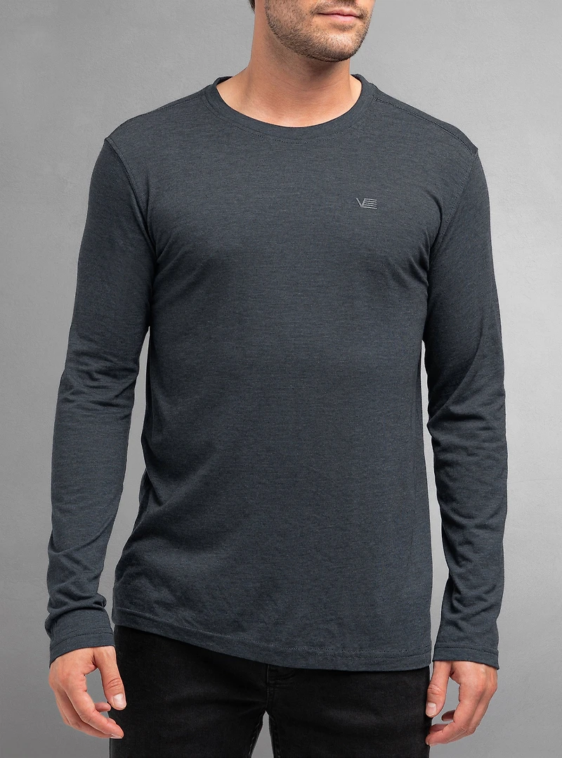 Men's crew neck long sleeve t-shirt