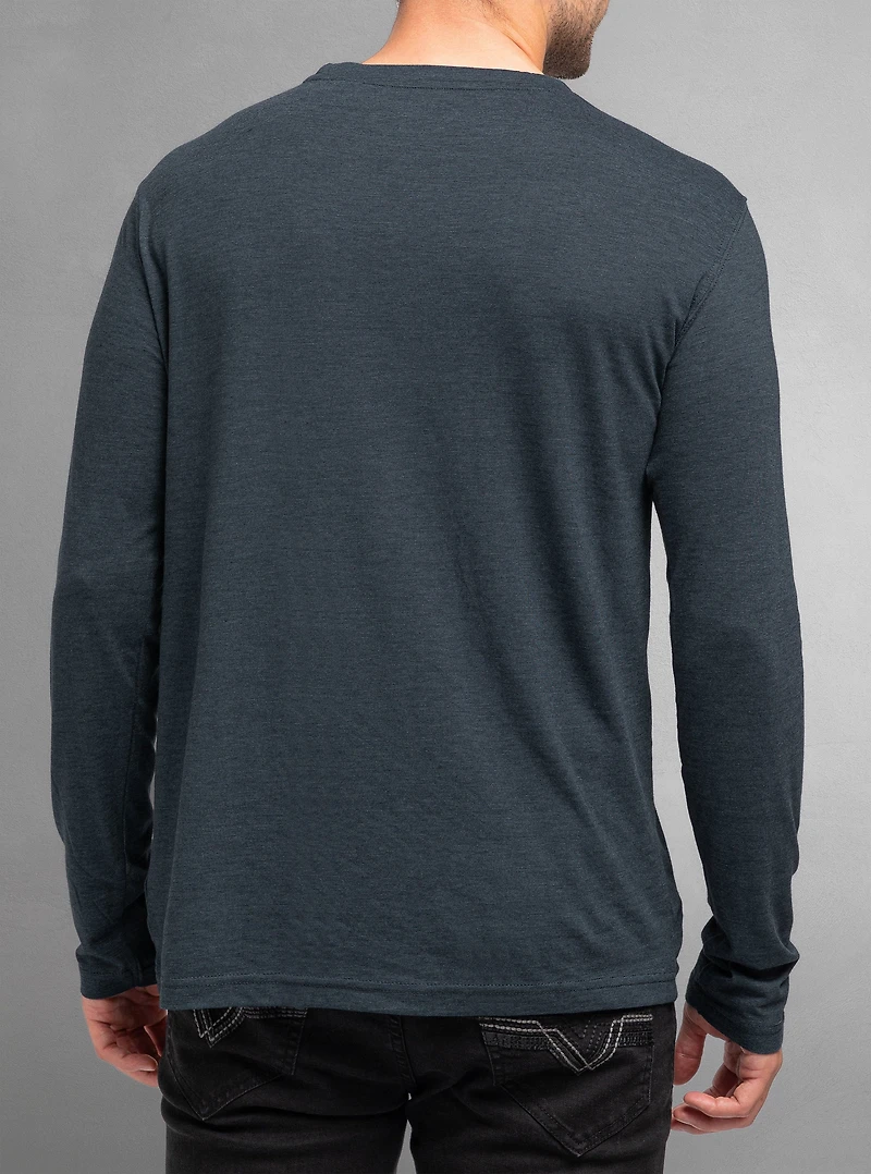 Men's crew neck long sleeve t-shirt