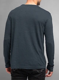Men's crew neck long sleeve t-shirt