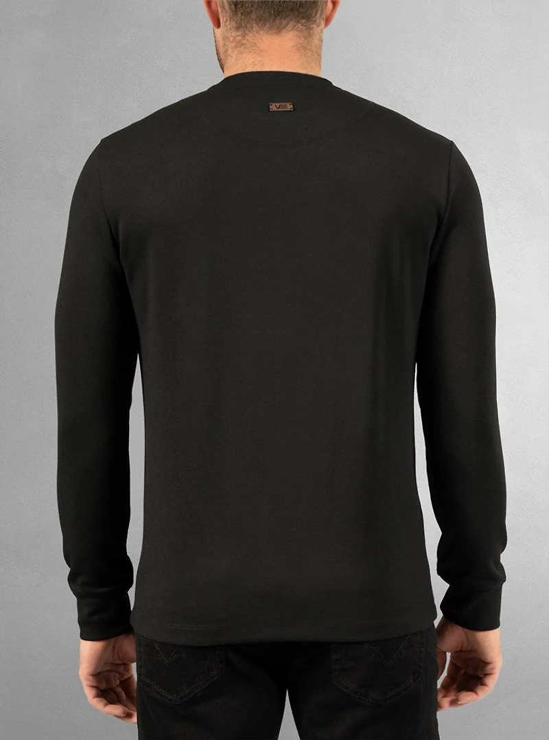 Men's long sleeve crew neck top