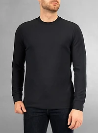 T-shirt à manches longues et col rond pour homme