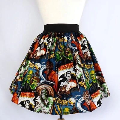 "Lindy" Hollywood Monsters Skirt