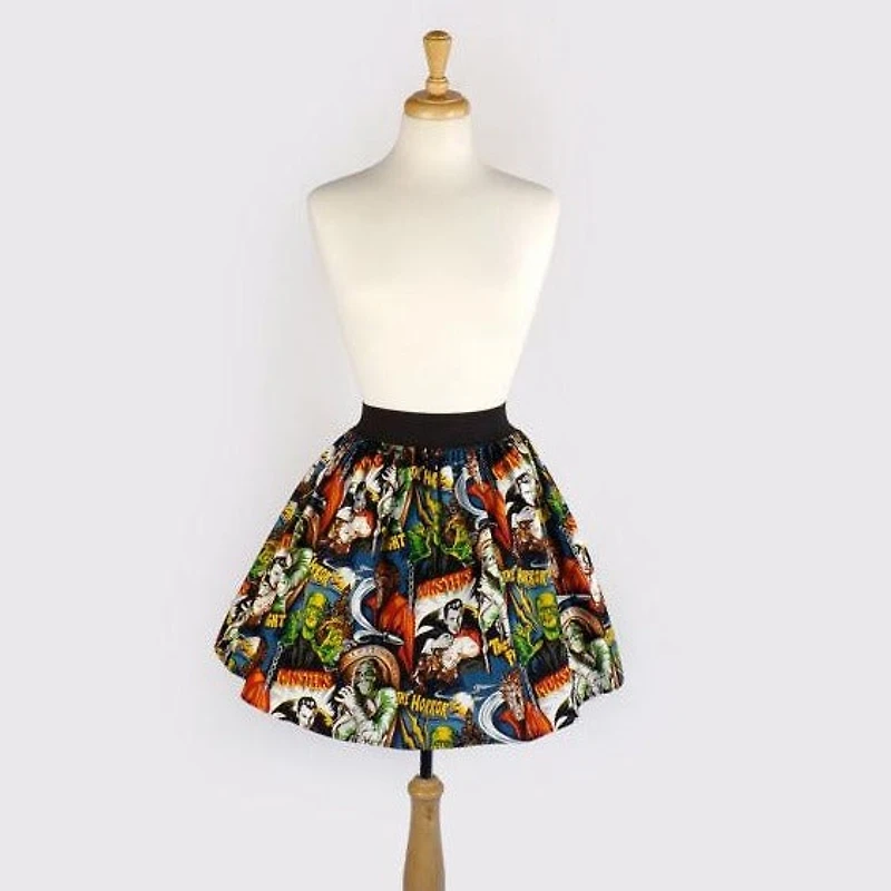 "Lindy" Hollywood Monsters Skirt