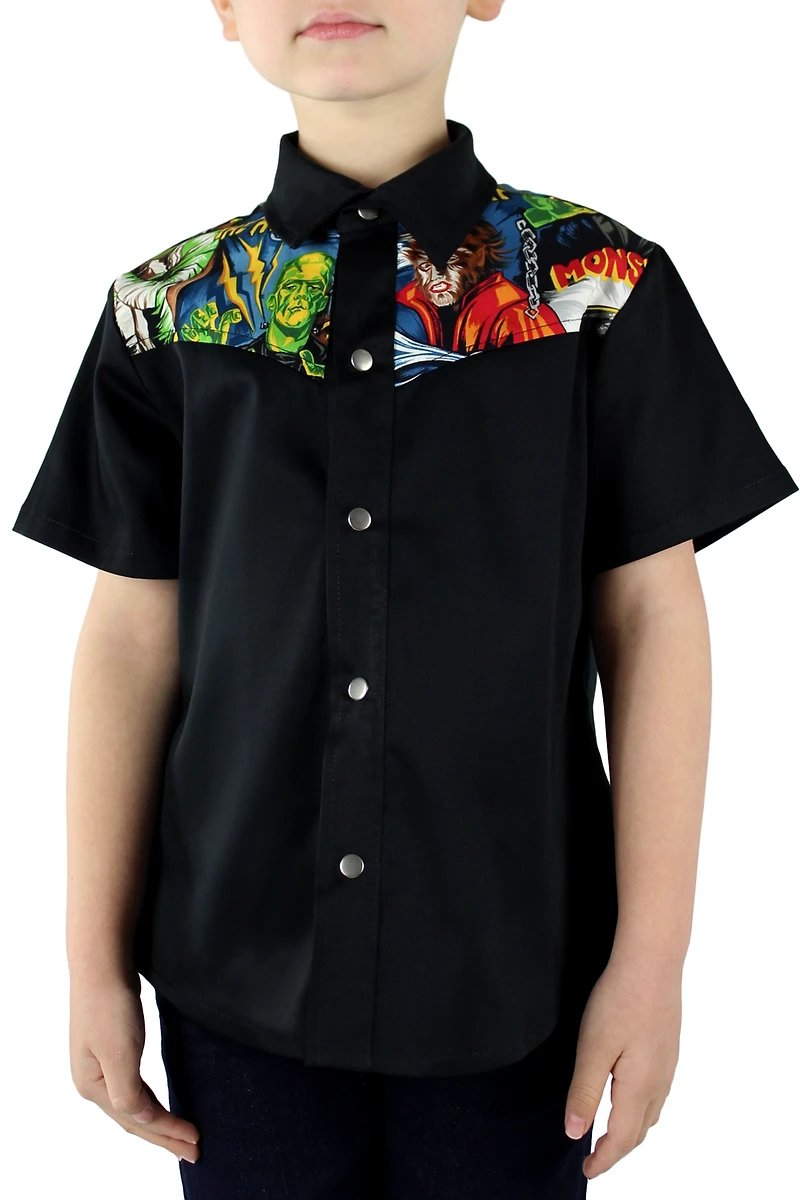 Boy's Hollywood Monsters Western Top