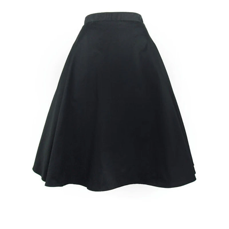 Black Full Circle Skirt