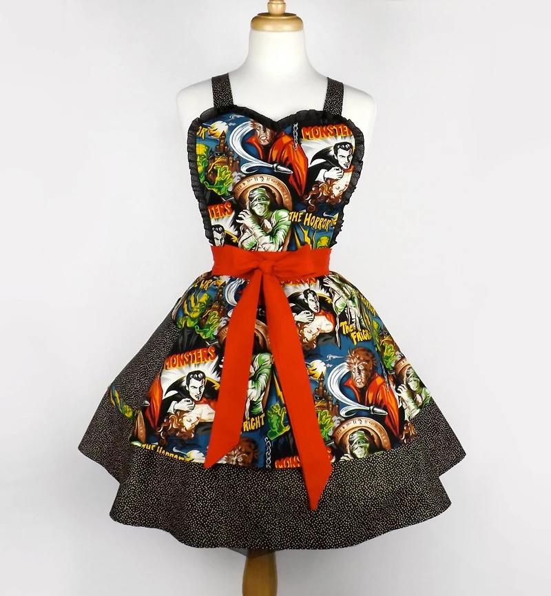 "Double Dipper" Hollywood Monsters Apron