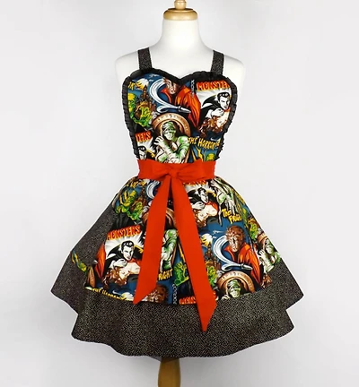 "Double Dipper" Hollywood Monsters Apron