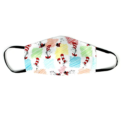 Dr. Seuss Face Mask With Filter Pocket