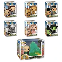 Funko Pop! Movies: Wizard of Oz - Dorothy & Toto #1502 / Cowardly Lion #1515 Scarecrow #1516 Tin Man #1517 Glinda The Good Witch #1518 Wicked #1519 with Emerald City #38