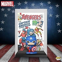 FUNKO POP! MARVEL THE AVENGERS #4 (1963) Captain America #27 Comic Cover with Case