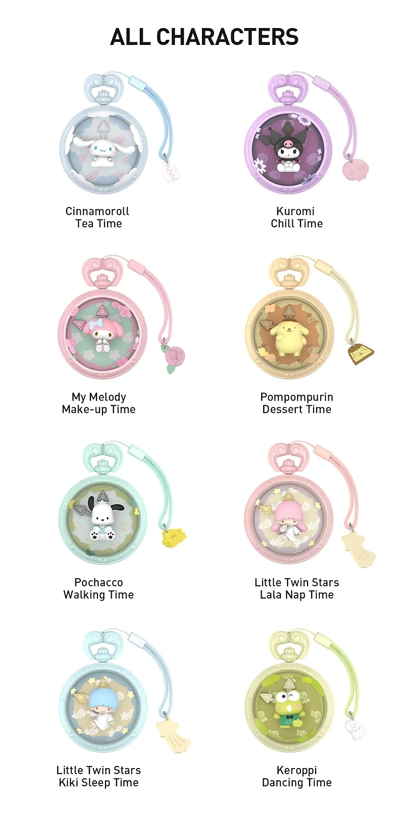 Popmart: Hello Kitty and Friends - The Wonderful Time Scene Set Single Blind Box