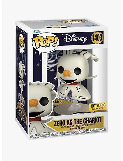 Funko The Nightmare Before Christmas Pop! Zero As The Chariot #1403 (Hot Topic Excl.) *PREORDER*