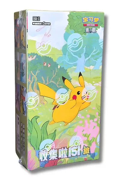Pokemon TCG - Collect 151C Journey Pikachu CHINESE Booster Box (Slim Version)