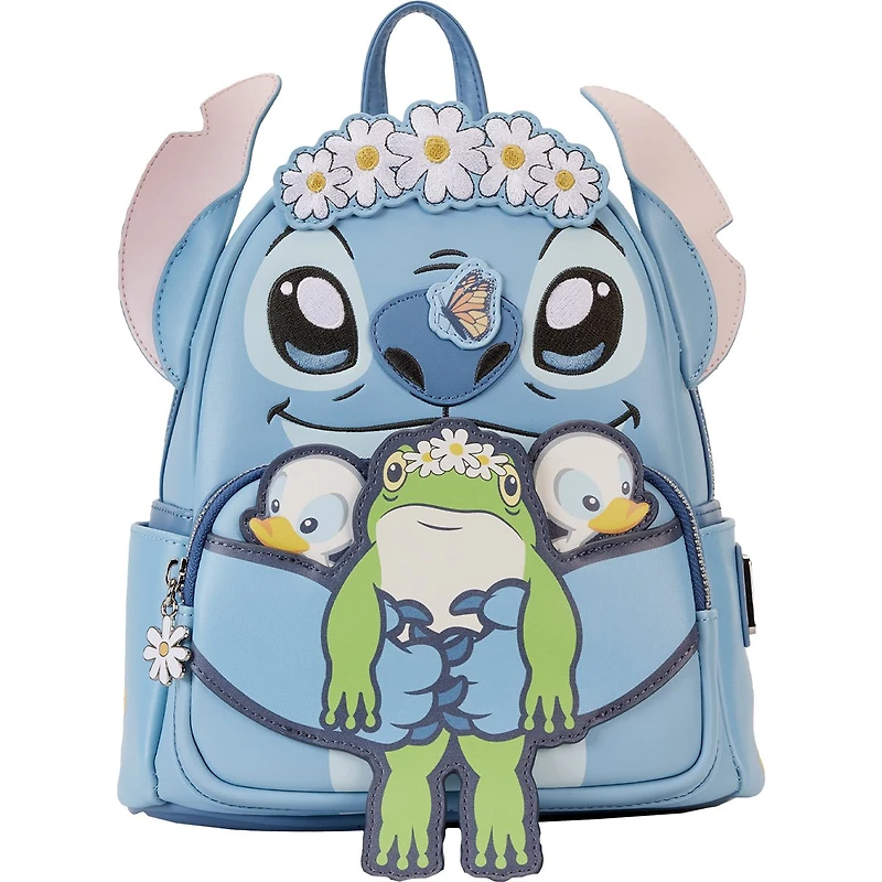 LOUNGEFLY DISNEY Lilo & Stitch Springtime Stitch Cosplay Mini-Backpack