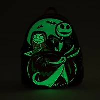 *EE EXCLUSIVE* LOUNGEFLY The Nightmare Before Christmas Disney 100 Glow-in-the-Dark Mini-Backpack