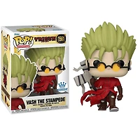 Funko Pop! Anime: Trigun - Legato Bluesummers / Nicholas D. Wolfwood Rem Saverem 6" Vash with Angel Arm [GITD]