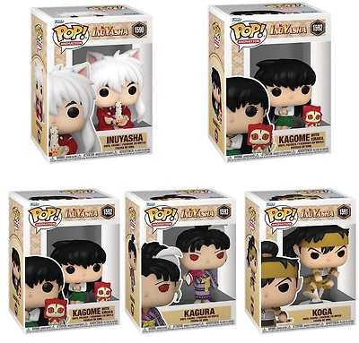 Funko Pop! Anime: Inuyasha - Eating Noodles / Kagome with Kirara Kagura Koga Miroku [PX Previews Exclusive]