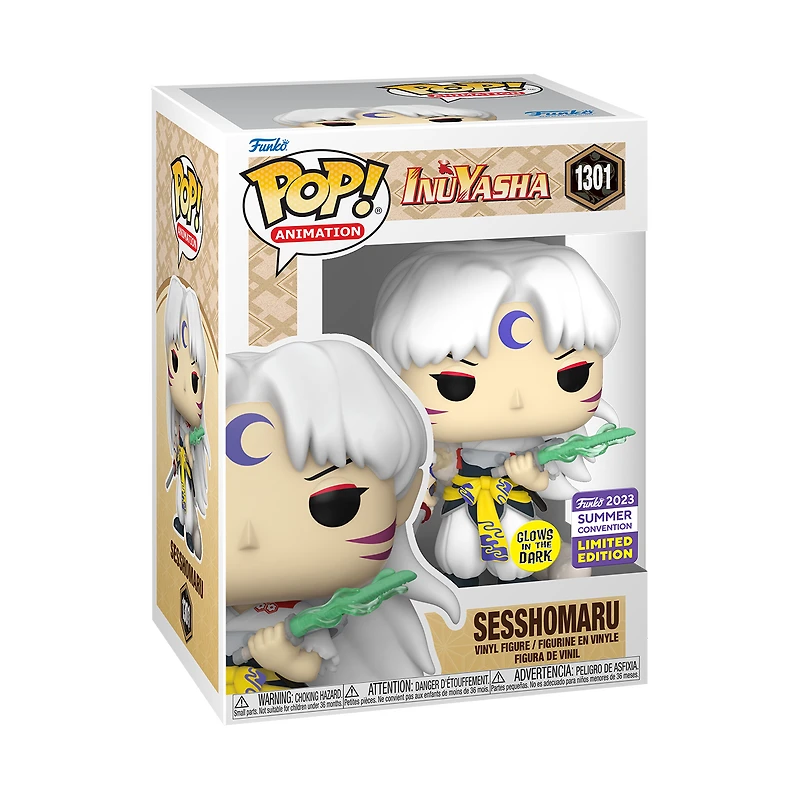FUNKO POP! INUYASHA SESSHOMARU with SWORD GLOW #1301 [2023 SDCC SHARED EXCLUSIVE] *PREORDER*