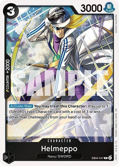 One Piece TCG - Helmeppo - Adventure on Kami's Island (OP15-EB04) PRESALE