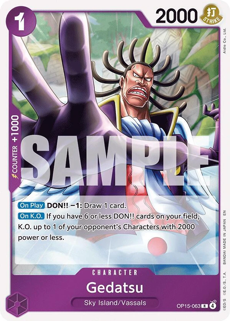 One Piece TCG - Gedatsu - Adventure on Kami's Island (OP15-EB04) PRESALE